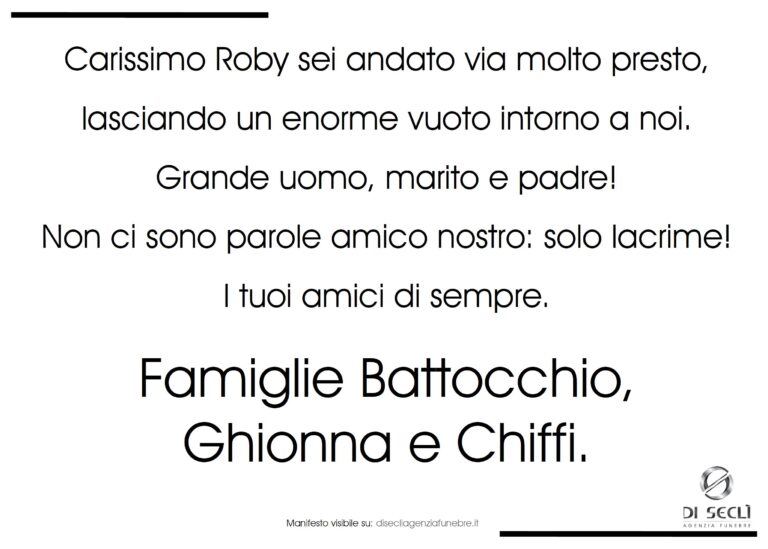 Famiglie Battocchio, Ghionna e Chiffi