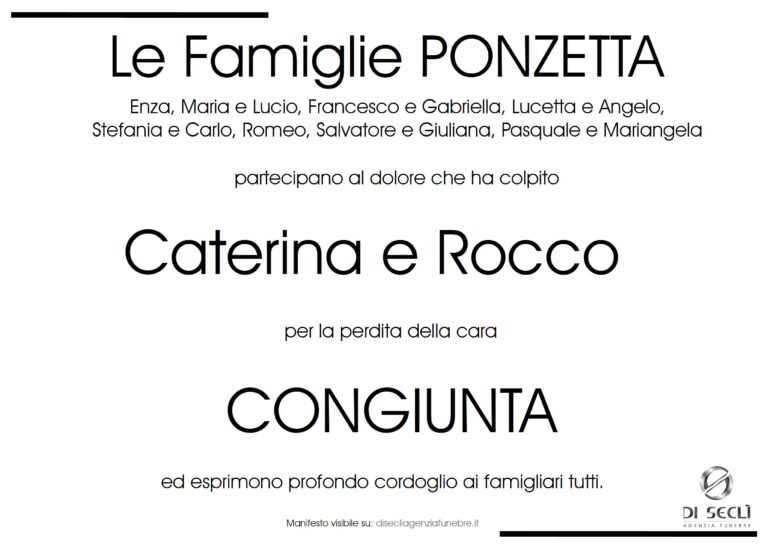 Famiglie Ponzetta