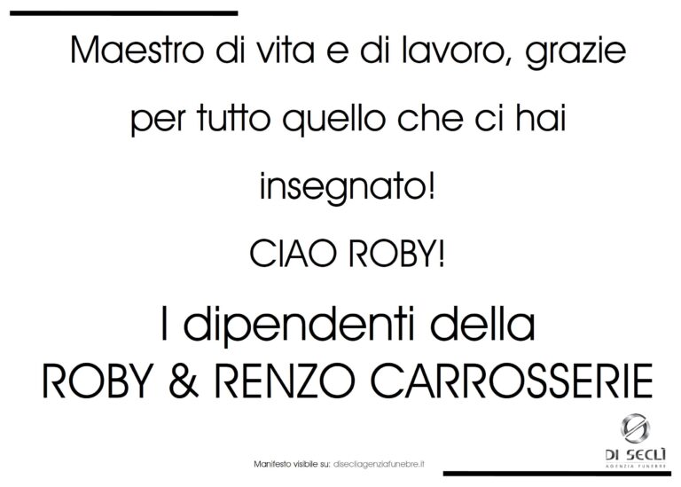 I dipendenti della Roby & Renzo