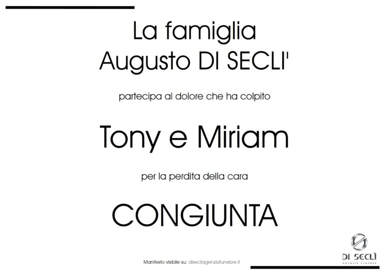 La famiglia Augusto Di Seclì