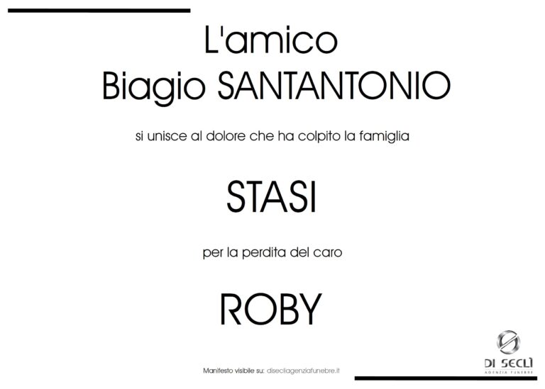 L'amico Biagio Santantonio