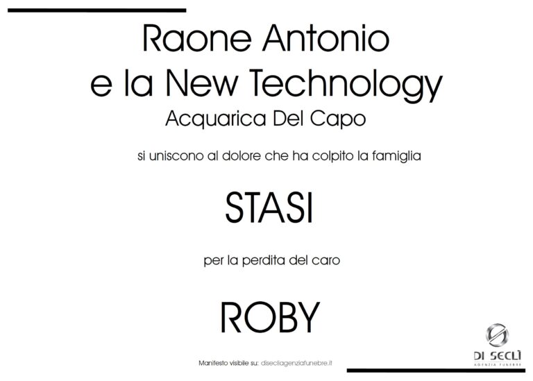 Raone Antonio e la New Technology